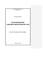 Bảo lãnh thực hiện hợp đồng tại ngân hàng thương mại cổ phần sài gòn   hà nội 