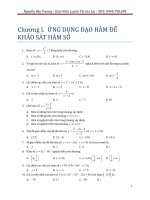 Trắc nghiệm toán 2017 chủ đề hàm số _Nguyễn Bảo Vương