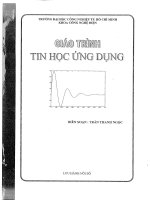 giáo trình tin học ứng dụng 