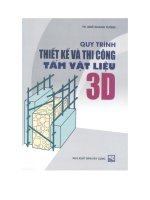 QUY TRÌNH THI CÔNG TẤM VẬT LIỆU 3D