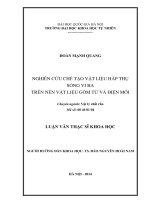 Nghiên cứu chế tạo vật liệu hấp thụ sóng vi ba trên nền vật liệu gốm từ và điện môi 