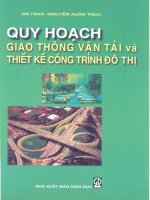 QUY HOẠCH GIAO THÔNG VÀ THIẾT KẾ CÔNG TRÌNH ĐÔ THỊ