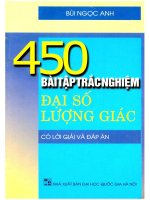 450 bài tập trắc nghiệm đại số  Lượng giác (có lời giải và đáp án): Phần 1