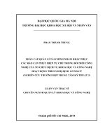 PHÂN cấp QUẢN lí tài CHÍNH NHẰM KHẮC PHỤC các rào cản THỰC HIỆN tự CHỦ TRONG đổi mới CÔNG NGHỆ của tổ CHỨC DỊCH vụ KHOA học và CÔNG NGHỆ HOẠT ĐỘNG THEO NGHỊ ĐỊNH 115nđ CP 