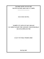 Nghiên cứu, đề xuất quy hoạch các điểm tập kết thu gom rác thải sinh hoạt quận ba đình, hà nội 