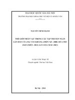Thế giới nhân vật trong các tập truyện ngắn gần đây của ma văn kháng ( trốn nợ   2008, mùa thu đảo chiều   2012, san cha chải   2013) 