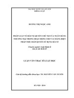 Pháp luật về bảo vệ quyền chủ nợ của ngân hàng thương mại trong hoạt động cho vay bằng biện pháp thế chấp quyền sử dụng đất ở 