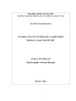 Văn hóa ứng xử về tình yêu và hôn nhân trong ca dao người việt 