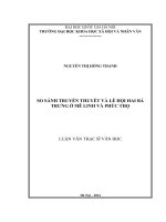 So sánh truyền thuyết và lễ hội hai bà trưng ở mê linh và phú thọ 