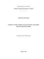 Nghiên cứu điều chế bột znse kích thước nano theo phương pháp thủy nhiệt 