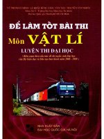 Để làm tốt bài thi môn vật lí luyện thi đại học phần 1 