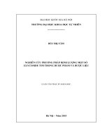 Nghiên cứu phương pháp định lượng một số glycoside tim trong dược phẩm và dược liệu 