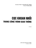 CỌC KHOAN NHỒI TRONG GIAO THÔNG