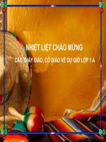 Bài giảng Toán 1 chương 2 bài 2: Phép trừ trong phạm vi 3