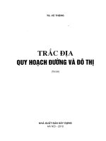 TRẮC ĐỊA QUY HOẠCH ĐƯỜNG VÀ ĐÔ THỊ
