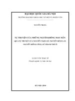 Tự truyện của những người không may mắn ( qua tự truyện của nguyễn ngọc ký, nguyễn bích lan, nguyễn hồng công, lê thanh thúy) 