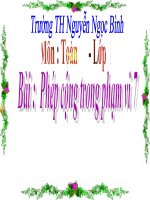 Bài giảng Toán 1 chương 2 bài 9: Phép cộng trong phạm vi 7