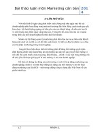 Những tác động của môi trường vi mô tới hoạt động marketing của Kinh Đô – một trong những công ty hàng đầu Việt Nam về sản phẩm bánh kẹo