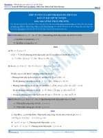 Bài tập tiếp tuyến hàm số phần 1 có đáp án thầy lê bá trần phương 