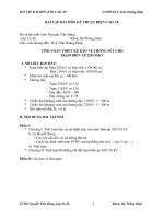 TÍNH TOÁN THIẾT KẾ BẢO VỆ CHỐNG SÉT CHO TRẠM BIẾN ÁP 220  110 KV