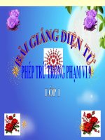 Bài giảng Toán 1 chương 2 bài 13: Phép cộng trong phạm vi 9