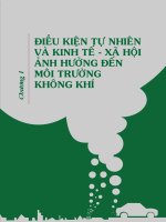 ĐIỀU KIỆN TỰ NHIÊN VÀ KINH TẾ XÃ HỘI ẢNH HƯỞNG ĐẾN MÔI TRƯỜNG KINH TẾ