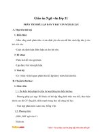 Giáo án Ngữ văn 11 bài: Phân tích đề, lập dàn ý bài văn nghị luận