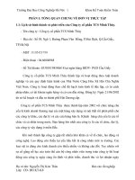 Báo cáo thực tập kế toán tại Công ty cổ phần TCS Minh Thúy