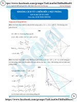 Bài tập khoảng cách từ điểm đến mặt phần 3 có đáp án thầy lê bá trần phương 