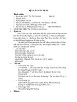 Bệnh án phục vụ sinh viên y