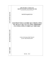 GIẢI PHÁP NÂNG CAO HIỆU QUẢ TRONG CÔNG TÁC QUẢN LÝ DỰ ÁN CÁC CÔNG TRÌNH ĐIỆN CỦA TỔNG CÔNG TY ĐIỆN LỰC MIỀN BẮC