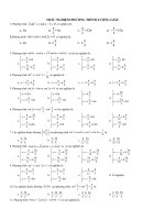 trắc nghiệm tích phân, lượng giác