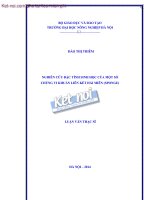 NGHIÊN CỨU ĐẶC TÍNH SINH HỌC CỦA MỘT SỐ CHỦNG VI KHUẨN LIÊN KẾT HẢI MIÊN (SPONGE)