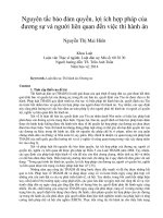 Nguyên tắc bảo đảm quyền, lợi ích hợp pháp của đương sự và người liên quan đến việc thi hành án 