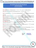 Bài tập sự tương giao của hàm số thầy lê anh tuấn 