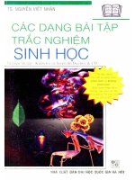 CÁC DẠNG BÀI TẬP TRẮC NGHIỆM SINH HỌC