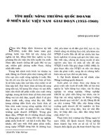 TÌM HIỂU NÔNG TRƯỜNG VIỆT NAM Ở MIỀN BẮC VIỆT NAM