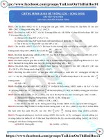 Bài tập chứng minh quan hệ vuông góc song song thầy nguyễn anh tùng 