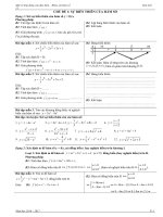 Khảo sát hàm số và các bài toán liên quan