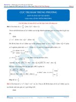 Bài tập cực trị của hàm trùng phương có đps án thầy lê bá trần phương 