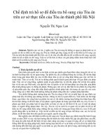 Chế định trả hồ sơ để điều tra bổ sung của tòa án trên cơ sở thực tiễn của tòa án thành phố hà nội 