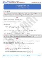 Các bài toán hay và khó phần tổ hợp xác suất thầy nguyễn thanh tùng 