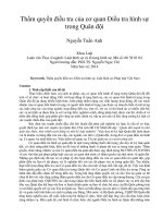 Thẩm quyền điều tra của cơ quan điều tra hình sự trong quân đội 
