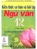 Kiến thức cơ bản và bài tập ngữ văn 12 (toàn tập) phần 1 