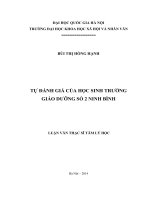 Tự đánh giá của học sinh trường giáo dưỡng số 2 ninh bình 8 chuyên ngành tâm lý học 