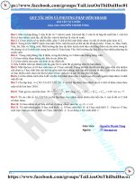 Bài tập tổng quan về phương pháp đếm thầy nguyễn thanh tùng 