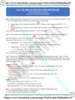 Bài tập tổng quan về phương pháp đếm có đáp án thầy nguyễn thanh tùng 