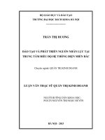 ĐÀO TẠO VÀ PHÁT TRIỂN NGUỒN NHÂN LỰC TẠI TRUNG TÂM ĐIỀU ĐỘ HỆ THỐNG ĐIỆN MIỀN BẮC