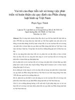 Vai trò của thực tiễn xét xử trong việc phát triển và hoàn thiện các quy định của phần chung luật hình sự việt nam 