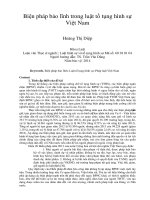 Biện pháp bảo lĩnh trong luật tố tụng hình sự việt nam 